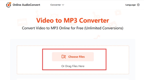 Online AudioConvert Εισαγωγή αρχείων βίντεο