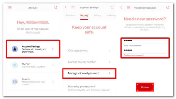 Reset Voicemail Passcode Verizon App