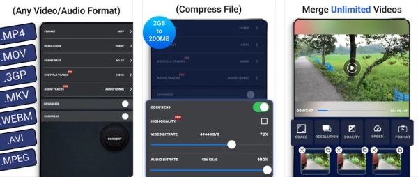 Interface de conversor e compressor de vídeo