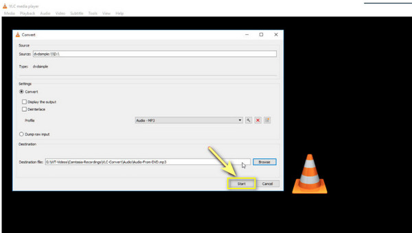 VLC Rip DVD to MP3