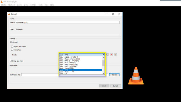 VLC Postavite Profile DVD na MP3