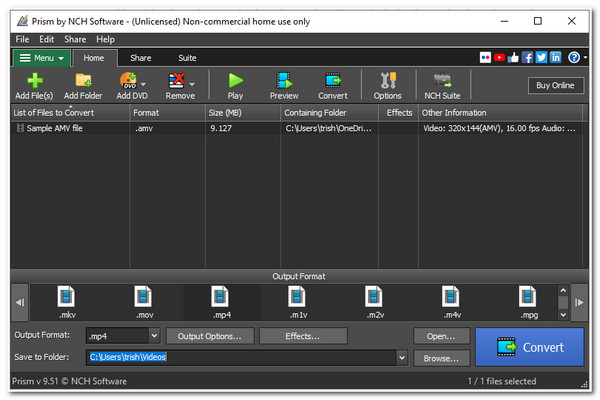 AMV Video Converter Prism