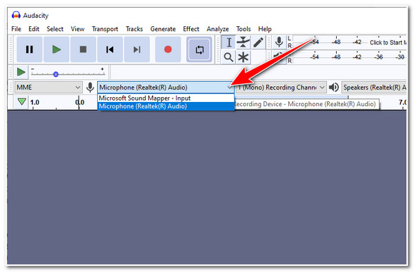 record desktop audio audacity