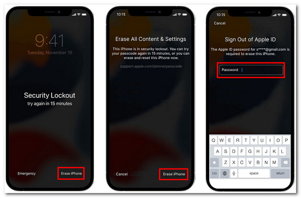 Erase iPhone to Unlock iPhone 16