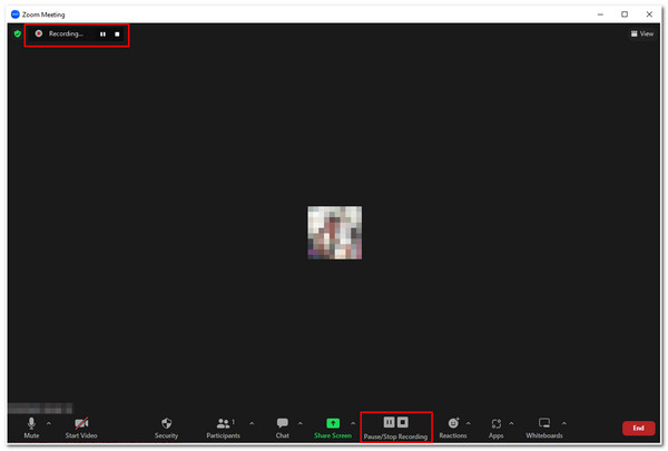 ज़ूम मीटिंग को कैसे रिकॉर्ड करें पॉज़ स्टॉप विकल्पों का उपयोग करें
