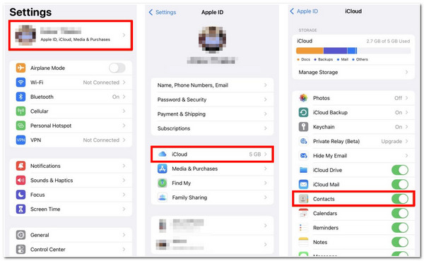 Cara Menyegerakkan Kenalan dari iPhone ke Mac iPhone iCloud