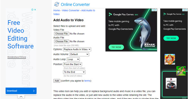 Online Converter Add Music to Video