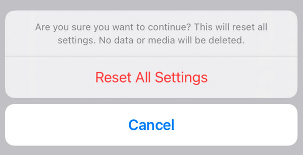 Reset All Settings