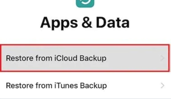 Restaurar desde copia de seguridad de iCloud