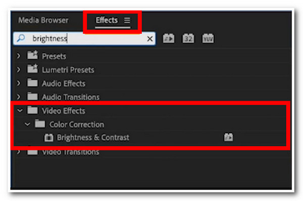 Φωτίστε ένα βίντεο Adobe Premiere Pro Access Brighten Contrast