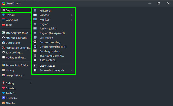 Capture ShareX