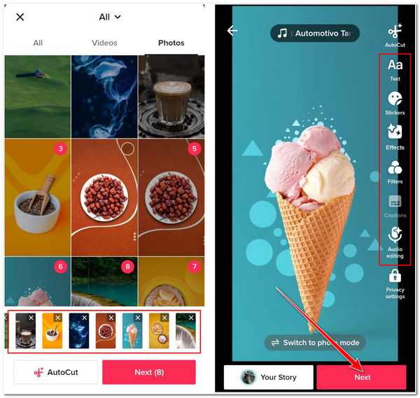 3 Ways on How To Make A Slideshow on TikTok for Sharing