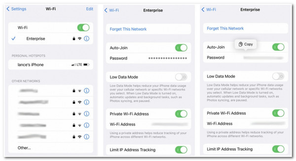 iPhoneでWi-Fiパスワードを共有する方法 Wi-Fiパスワードの共有を表示