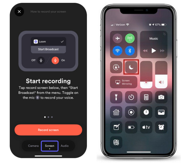 iPhone Loom Screen Recorder