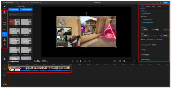 Buat Video Edit Flixier Latar Belakang GIF