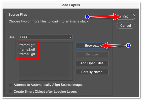 Lag en GIF-bakgrunn Photoshop Importer bildefiler