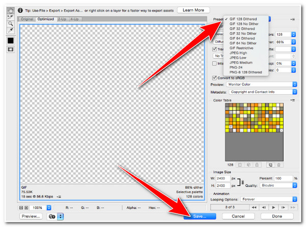 Lag en GIF Bakgrunn Photoshop Lagre GIF