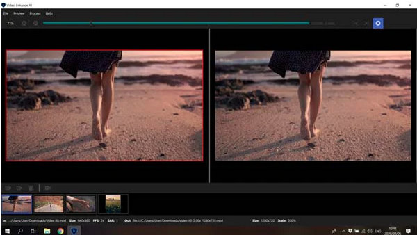 Topaz Video Enhancer AI อัปสเกลวิดีโอ