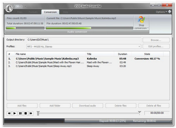 Bästa gratis MP3 Converter VSDC