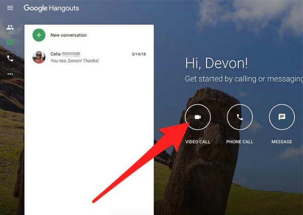 Default Google Hangout