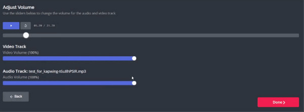 Kapwing Sync Audio