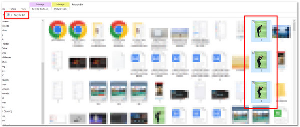 Recover Recycle Bin Windows Select Files to Recover