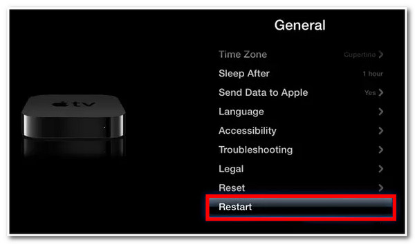 Zrcaljenje zaslona ne radi Ponovno pokrenite Apple TV 3. generacije