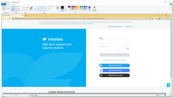 Onlyfans Windows 螢幕截圖 列印螢幕