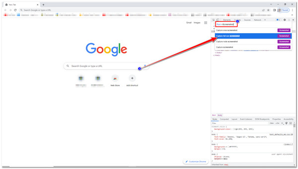 स्क्रॉलिंग स्क्रीनशॉट लें क्रोम पूर्ण आकार स्क्रीनशॉट