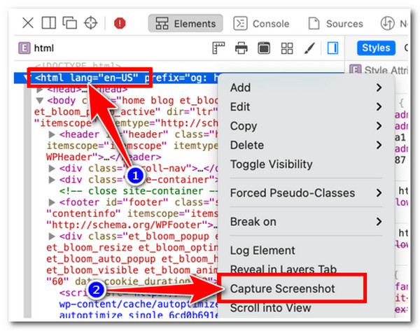 स्क्रॉलिंग स्क्रीनशॉट लें सफारी HTML कॉपी करें