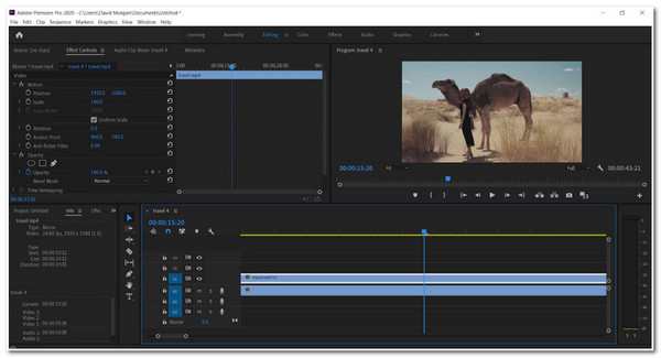 Kontroler brzine videa Premiere Pro