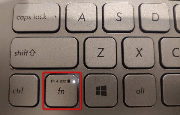 fロックをオフにする