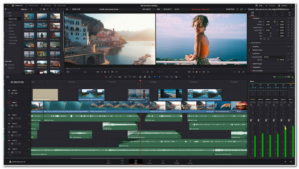 iMovie वैकल्पिक DaVinci Resolve 18