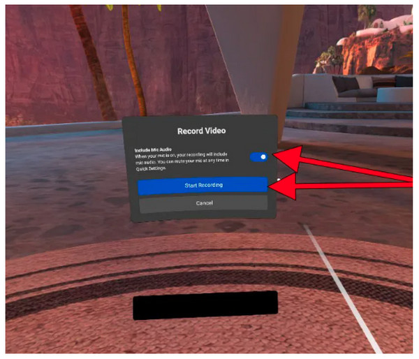 Oculus Start Recording