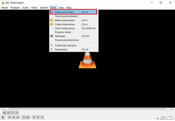  VLC 視窗效果和濾鏡