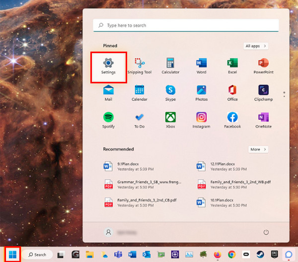 Windows 11 Start Menu