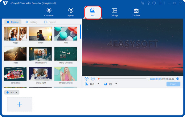 4Easysoft Pergi ke Tab MV