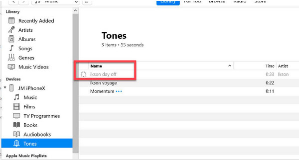 Guardar tono de llamada de iTunes