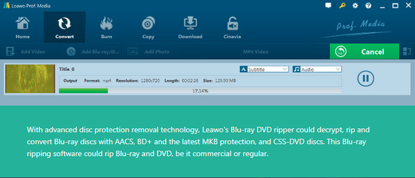 برنامج Leawo لتحويل Blu-ray إلى AVI