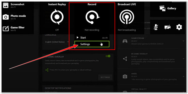 Record Genshin Impact GeForce Customize Capture Settings