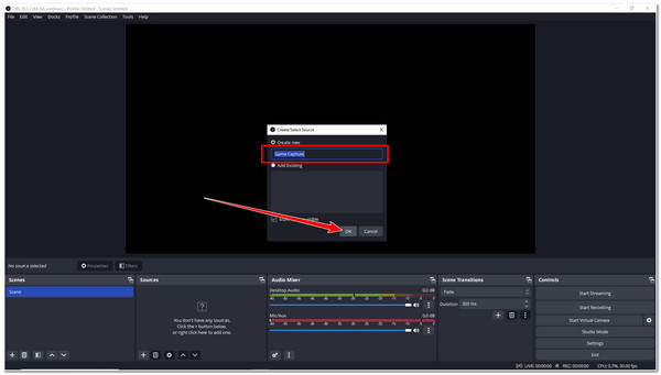 Record Genshin Impact OBS Select Game Capture Label