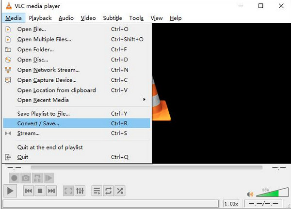 VLC Otwórz DVD