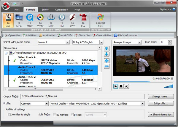 VSDC Zune Video Converter