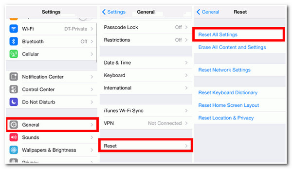 Što je iTunes Backup Password Reset All Settings