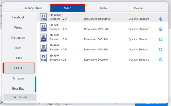 4Easysoft Select Format