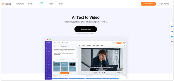 Penjana Video AI FlexClip