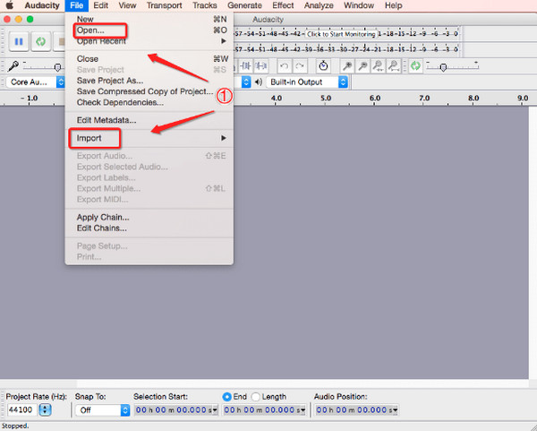 Audacity Import MP3 File