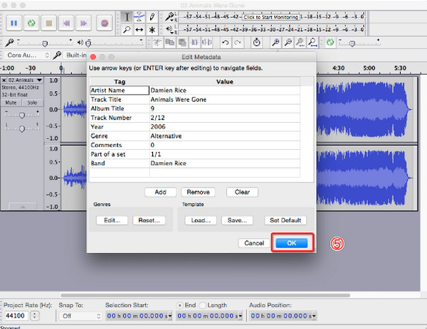 Audacity Save