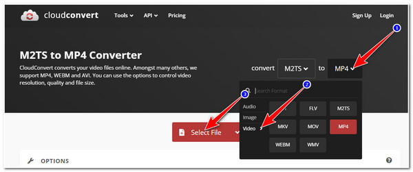 M2TS Converter CloudConvert Select Format