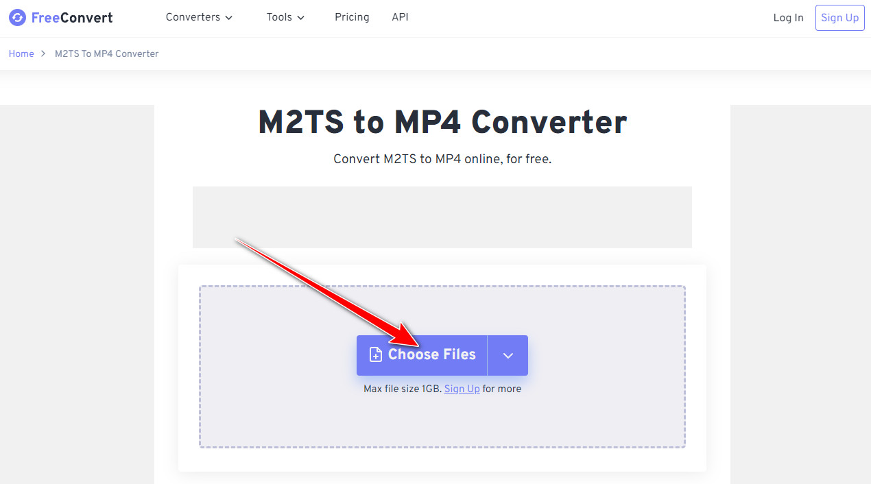 M2TS Converter FreeConvert Import File
